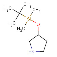 143656-87-5 tert-butyl-dimethyl-pyrrolidin-3-yloxysilane chemical structure