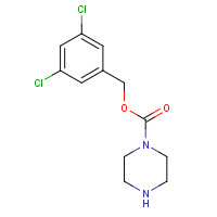 1144037-37-5 (3,5-dichlorophenyl)methyl piperazine-1-carboxylate chemical structure