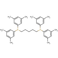220185-38-6 5-bis(3,5-dimethylphenyl)phosphanylpentyl-bis(3,5-dimethylphenyl)phosphane chemical structure