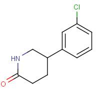87922-76-7 5-(3-chlorophenyl)piperidin-2-one chemical structure