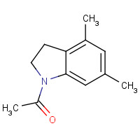 131880-74-5 1-(4,6-dimethyl-2,3-dihydroindol-1-yl)ethanone chemical structure