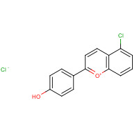 1014704-22-3 4-(5-chlorochromenylium-2-yl)phenol;chloride chemical structure