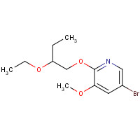 1315545-07-3 5-bromo-2-(2-ethoxybutoxy)-3-methoxypyridine chemical structure