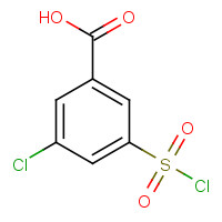 53553-11-0 3-chloro-5-chlorosulfonylbenzoic acid chemical structure