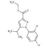 126099-96-5 ethyl 1-(2,4-dichlorophenyl)-5-propan-2-ylpyrazole-3-carboxylate chemical structure