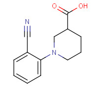 942474-51-3 1-(2-cyanophenyl)piperidine-3-carboxylic acid chemical structure