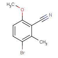 1374574-57-8 3-bromo-6-methoxy-2-methylbenzonitrile chemical structure