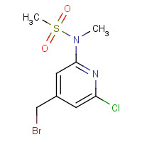 1095014-41-7 N-[4-(bromomethyl)-6-chloropyridin-2-yl]-N-methylmethanesulfonamide chemical structure