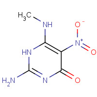 879-44-7 2-amino-6-(methylamino)-5-nitro-1H-pyrimidin-4-one chemical structure