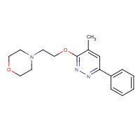 16581-37-6 4-[2-(4-methyl-6-phenylpyridazin-3-yl)oxyethyl]morpholine chemical structure