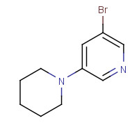 24255-93-4 3-bromo-5-piperidin-1-ylpyridine chemical structure