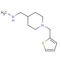 930111-07-2 N-methyl-1-[1-(thiophen-2-ylmethyl)piperidin-4-yl]methanamine chemical structure