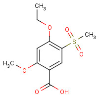 213598-25-5 4-ethoxy-2-methoxy-5-methylsulfonylbenzoic acid chemical structure