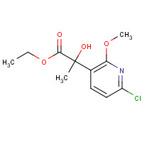 1123071-55-5 ethyl 2-(6-chloro-2-methoxypyridin-3-yl)-2-hydroxypropanoate chemical structure