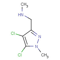 1006485-34-2 1-(4,5-dichloro-1-methylpyrazol-3-yl)-N-methylmethanamine chemical structure