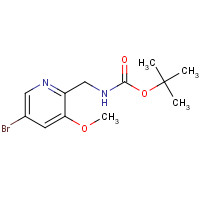 1138443-96-5 tert-butyl N-[(5-bromo-3-methoxypyridin-2-yl)methyl]carbamate chemical structure