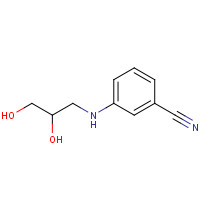 1251461-41-2 3-(2,3-dihydroxypropylamino)benzonitrile chemical structure