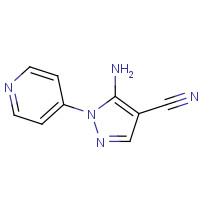 106898-37-7 5-amino-1-pyridin-4-ylpyrazole-4-carbonitrile chemical structure