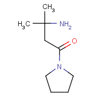 1186426-99-2 3-amino-3-methyl-1-pyrrolidin-1-ylbutan-1-one chemical structure