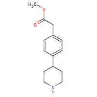 203663-52-9 methyl 2-(4-piperidin-4-ylphenyl)acetate chemical structure