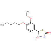 79714-31-1 5-(3-ethoxy-4-pentoxyphenyl)-1,3-thiazolidine-2,4-dione chemical structure