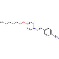 54842-56-7 4-[(4-hexoxyphenyl)iminomethyl]benzonitrile chemical structure