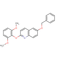 623147-00-2 2-(2,6-dimethoxyphenoxy)-6-phenylmethoxyquinoline chemical structure