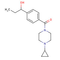 1000405-16-2 (4-cyclopropylpiperazin-1-yl)-[4-(1-hydroxypropyl)phenyl]methanone chemical structure