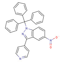 1192873-56-5 5-nitro-3-pyridin-4-yl-1-tritylindazole chemical structure