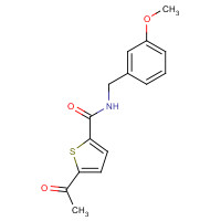 862698-89-3 5-acetyl-N-[(3-methoxyphenyl)methyl]thiophene-2-carboxamide chemical structure