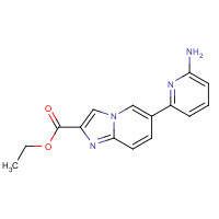 1167625-94-6 ethyl 6-(6-aminopyridin-2-yl)imidazo[1,2-a]pyridine-2-carboxylate chemical structure