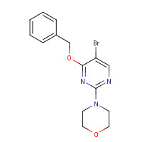 885952-23-8 4-(5-bromo-4-phenylmethoxypyrimidin-2-yl)morpholine chemical structure