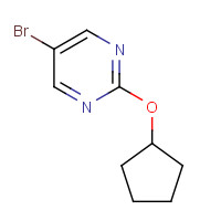 1289027-78-6 5-bromo-2-cyclopentyloxypyrimidine chemical structure