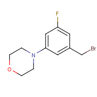 1296310-50-3 4-[3-(bromomethyl)-5-fluorophenyl]morpholine chemical structure