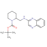 475105-54-5 tert-butyl 2-[(quinoxalin-2-ylamino)methyl]piperidine-1-carboxylate chemical structure