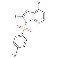 480423-17-4 4-bromo-2-iodo-1-(4-methylphenyl)sulfonylpyrrolo[2,3-b]pyridine chemical structure