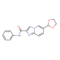 1167623-16-6 6-(1,3-dioxolan-2-yl)-N-phenylimidazo[1,2-a]pyridine-2-carboxamide chemical structure