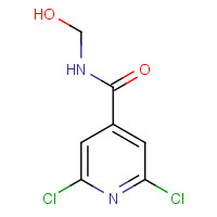149916-44-9 2,6-dichloro-N-(hydroxymethyl)pyridine-4-carboxamide chemical structure