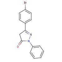 59848-48-5 5-(4-bromophenyl)-2-phenyl-4H-pyrazol-3-one chemical structure