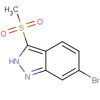 651780-43-7 6-bromo-3-methylsulfonyl-2H-indazole chemical structure