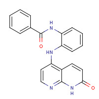 1203509-76-5 N-[2-[(7-oxo-8H-1,8-naphthyridin-4-yl)amino]phenyl]benzamide chemical structure