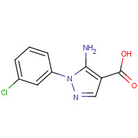 15070-84-5 5-amino-1-(3-chlorophenyl)pyrazole-4-carboxylic acid chemical structure