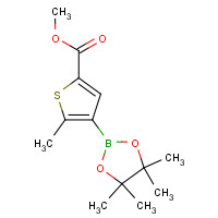 1109284-49-2 methyl 5-methyl-4-(4,4,5,5-tetramethyl-1,3,2-dioxaborolan-2-yl)thiophene-2-carboxylate chemical structure