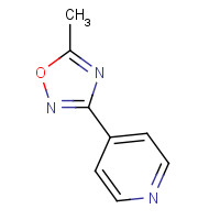 10350-70-6 5-methyl-3-pyridin-4-yl-1,2,4-oxadiazole chemical structure