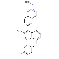 943603-45-0 6-[1-(4-chloroanilino)-6-methylisoquinolin-5-yl]-N-methylquinazolin-2-amine chemical structure