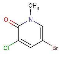 889865-52-5 5-bromo-3-chloro-1-methylpyridin-2-one chemical structure