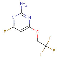 339369-59-4 4-fluoro-6-(2,2,2-trifluoroethoxy)pyrimidin-2-amine chemical structure