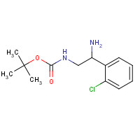939760-39-1 tert-butyl N-[2-amino-2-(2-chlorophenyl)ethyl]carbamate chemical structure