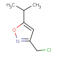 1018128-18-1 3-(chloromethyl)-5-propan-2-yl-1,2-oxazole chemical structure