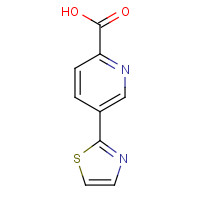 1174322-64-5 5-(1,3-thiazol-2-yl)pyridine-2-carboxylic acid chemical structure